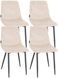 Set of 4 Telde velvet chairs