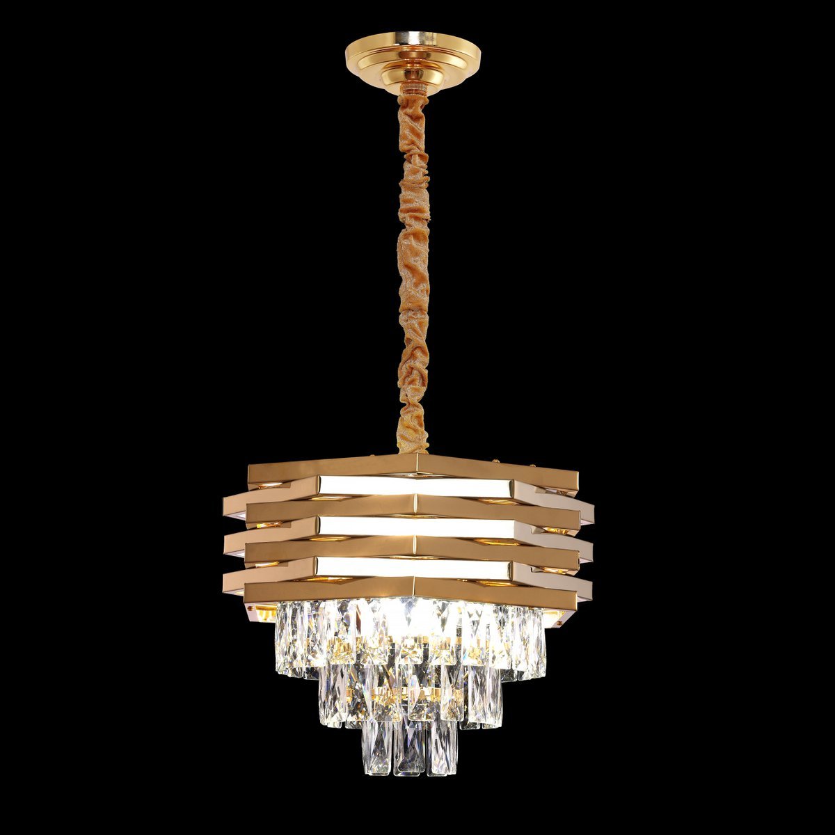Ceiling light crystal gold lamp | 40 cm