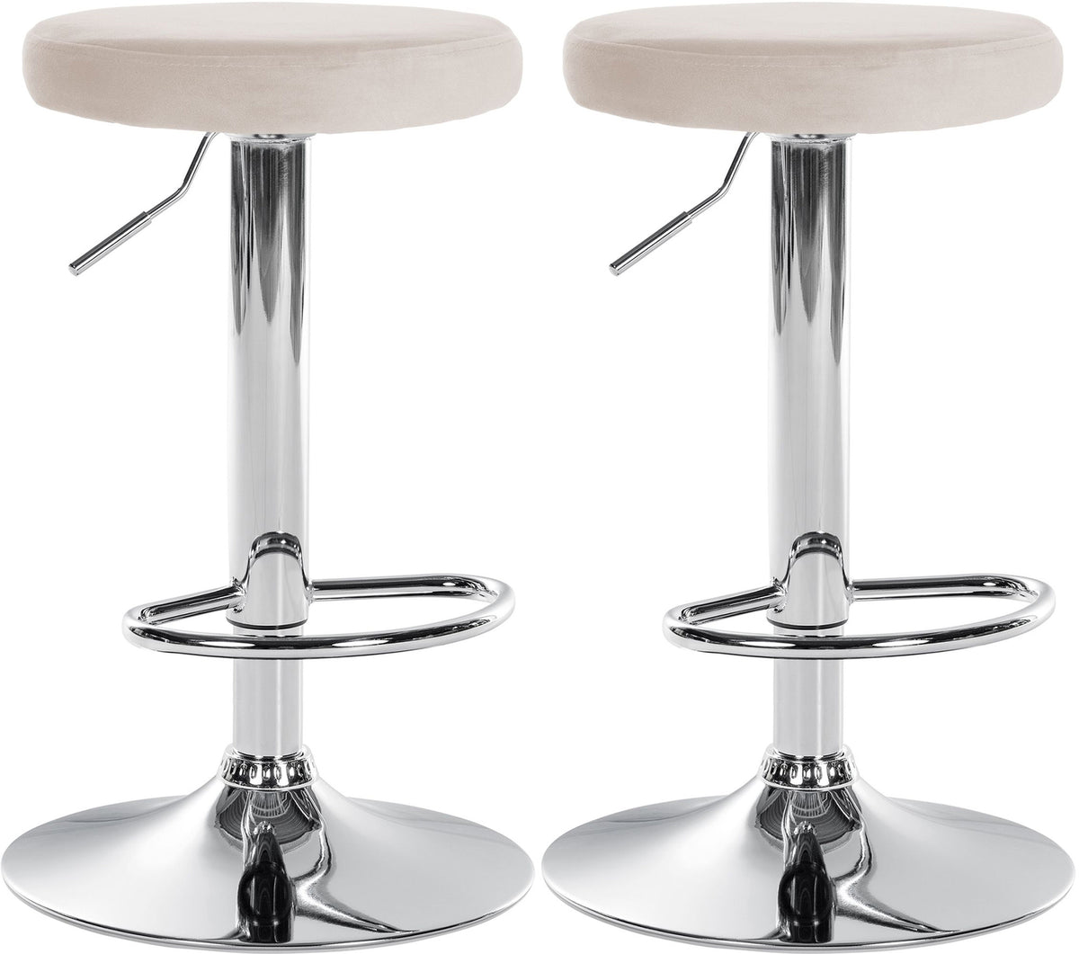 2er Set Barhocker Ponte Samt