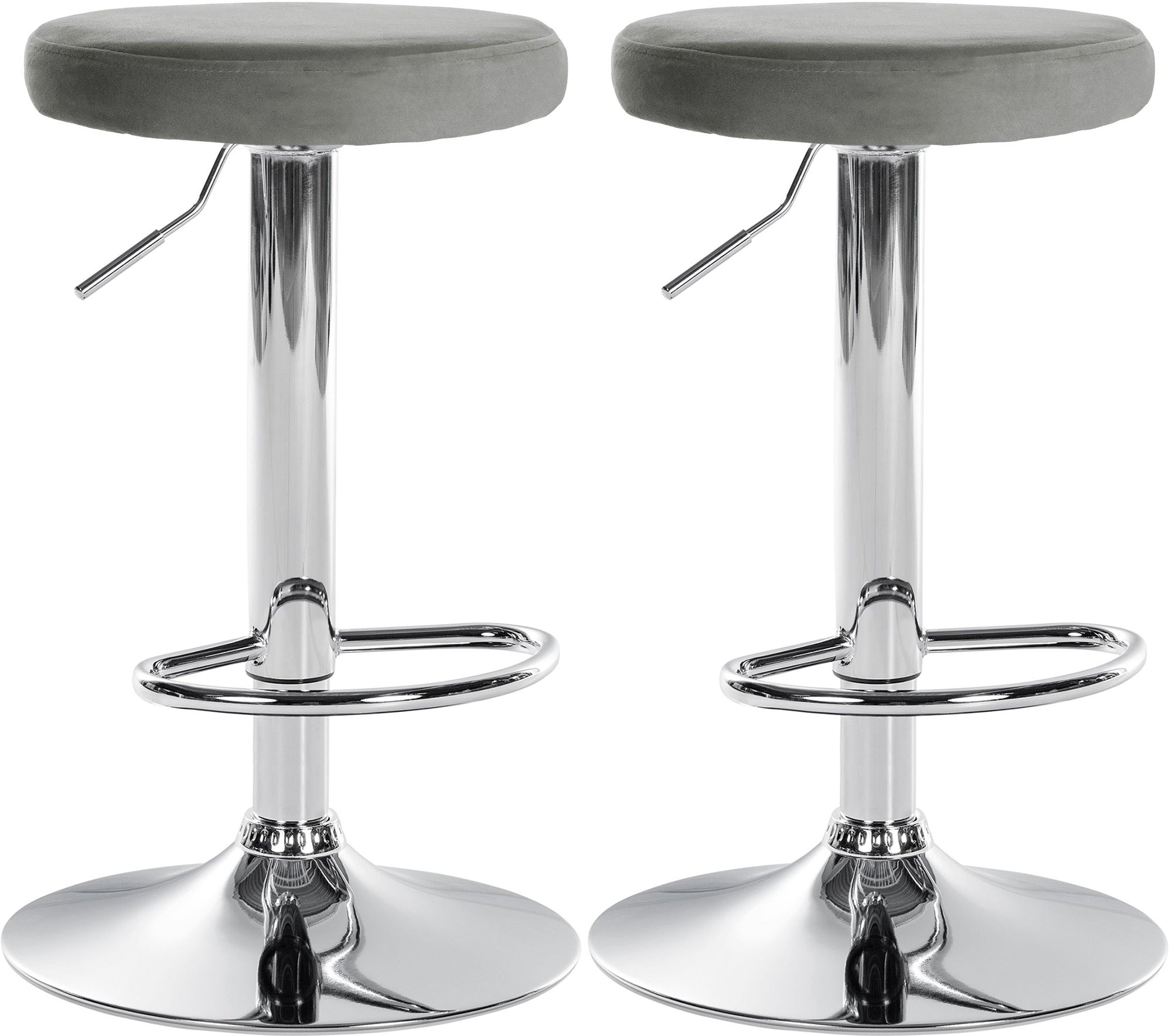 2er Set Barhocker Ponte Samt