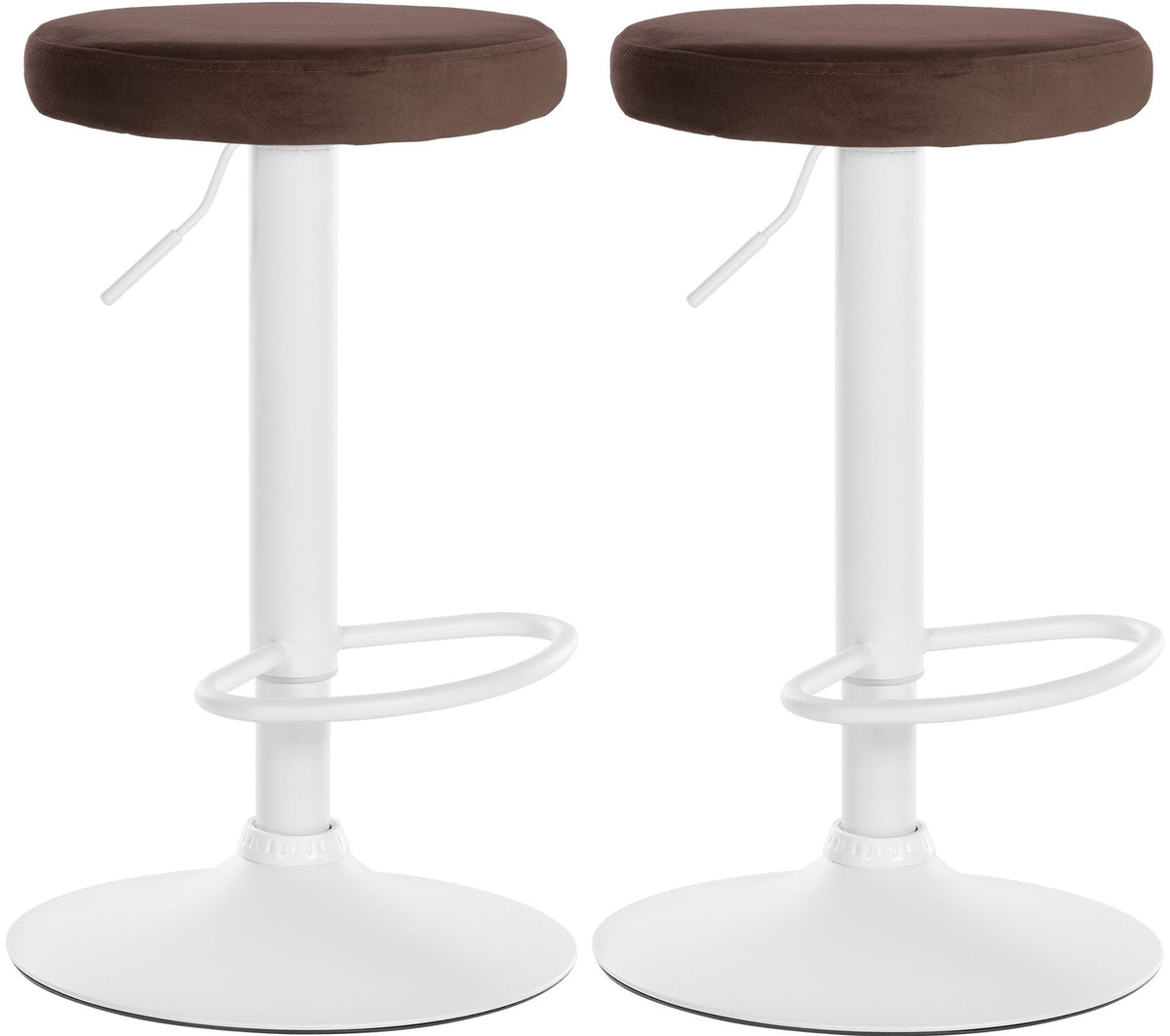 2er Set Barhocker Ponte Samt
