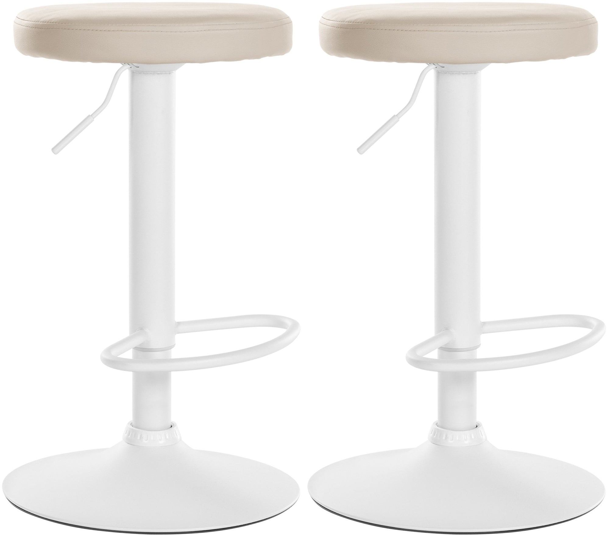 Set van 2 barkrukken Ponte kunstleer