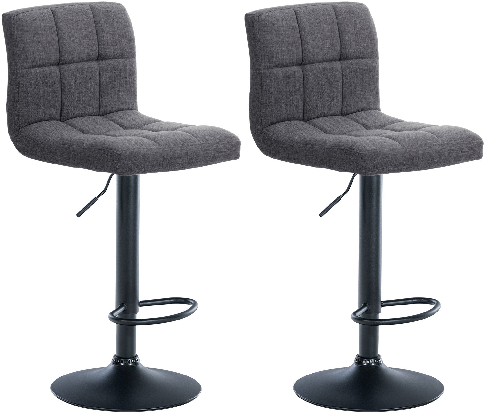 Set van 2 barkrukken Calma stof