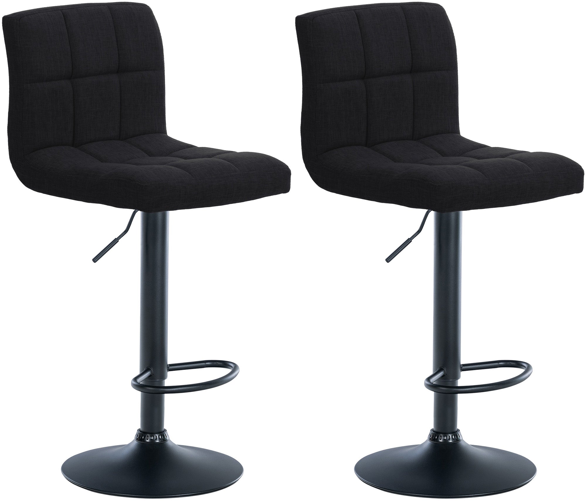 Set van 2 barkrukken Calma stof