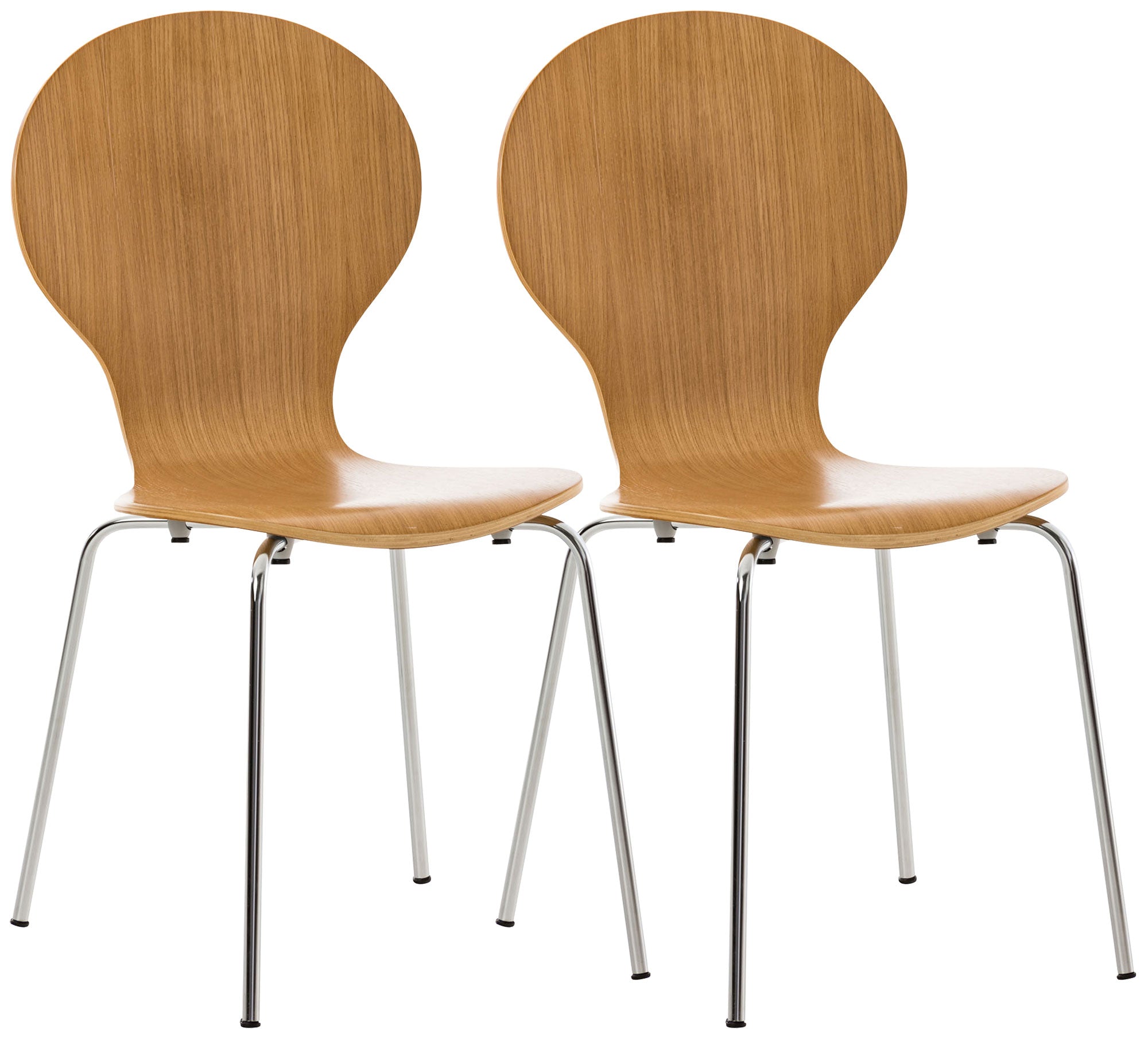 2x DIEGO ergonomic stacking chairs