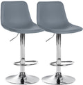 Set of 2 bar stools Divo faux leather