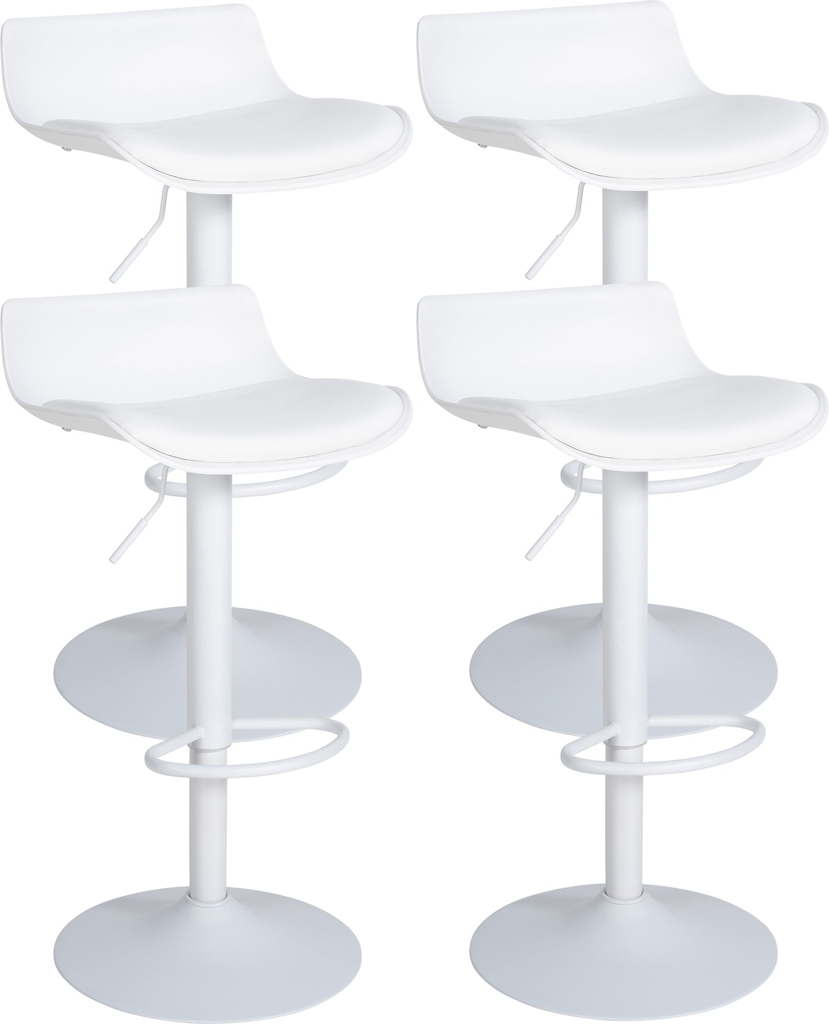 Set of 4 Aveiro faux leather bar stools