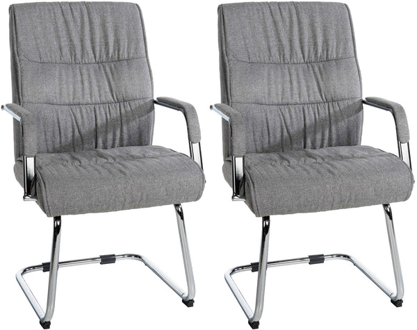 Set van 2 bezoekersstoelen in Sievert stof