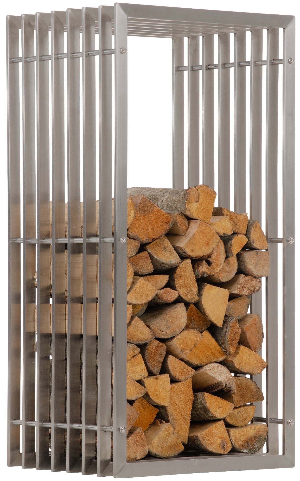 Firewood stand Irving stainless steel