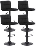 Set of 4 bar stools Feni velvet