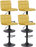 Set of 4 bar stools Feni velvet