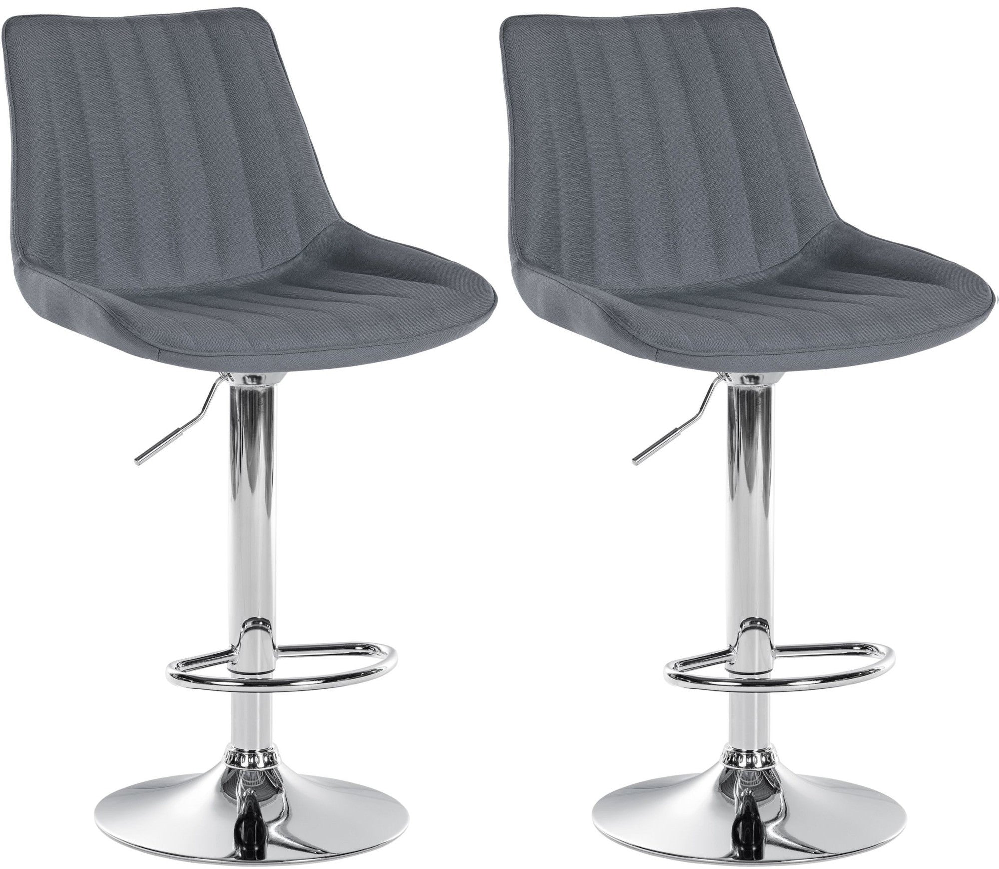 Set of 2 bar stools Toni fabric