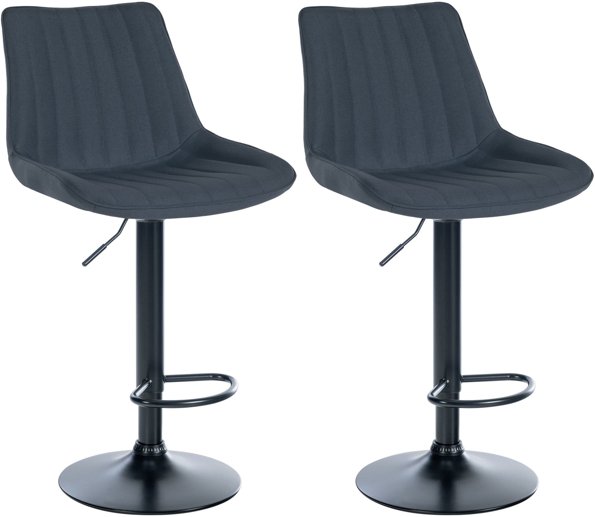 Set van 2 barkrukken Toni stof