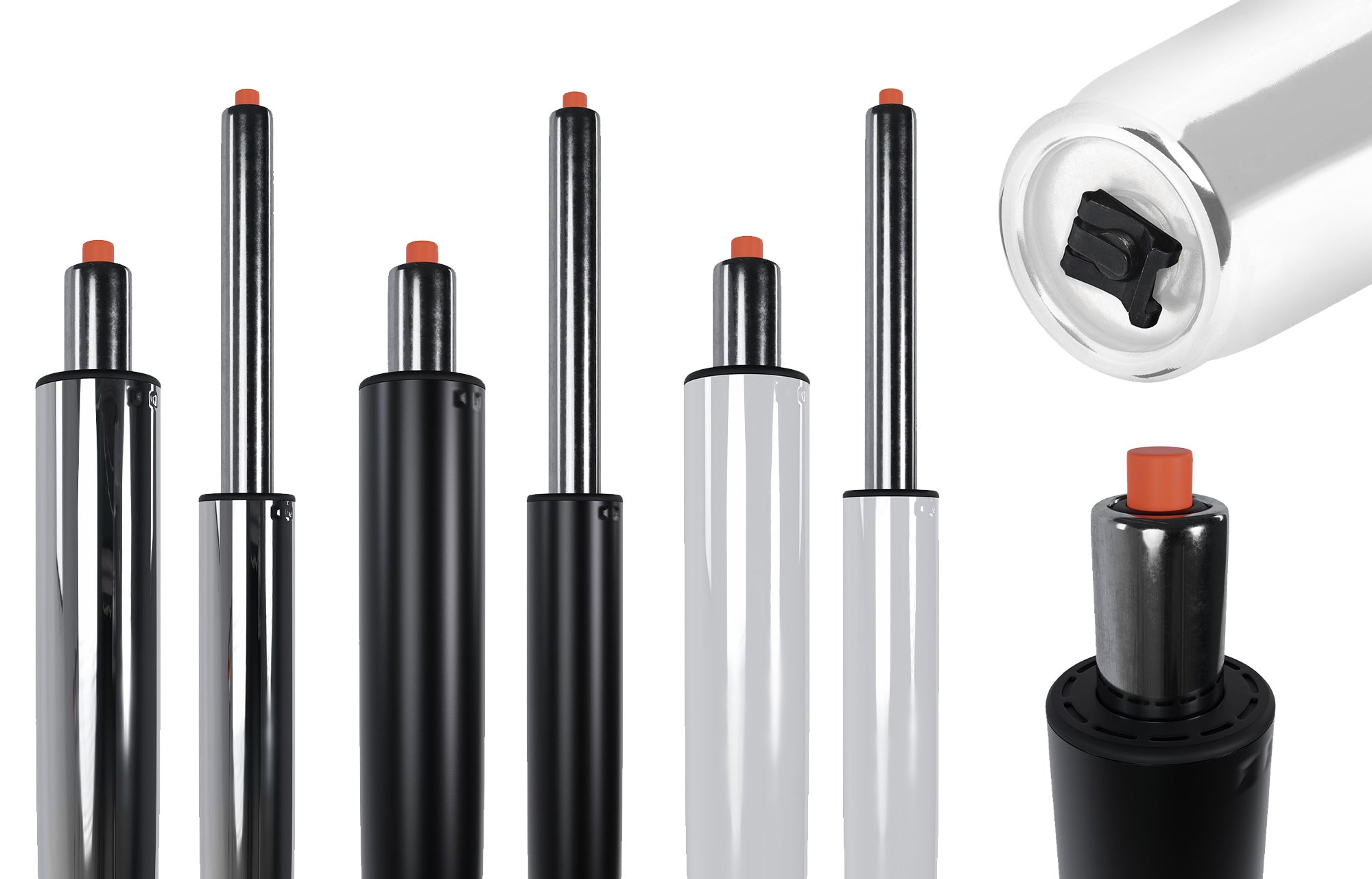 Gas spring for office chairs