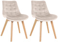 Set of 2 Brook velvet chairs
