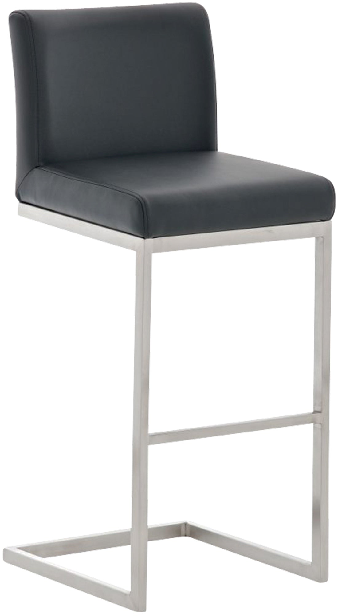 Paros bar stool with faux leather cover