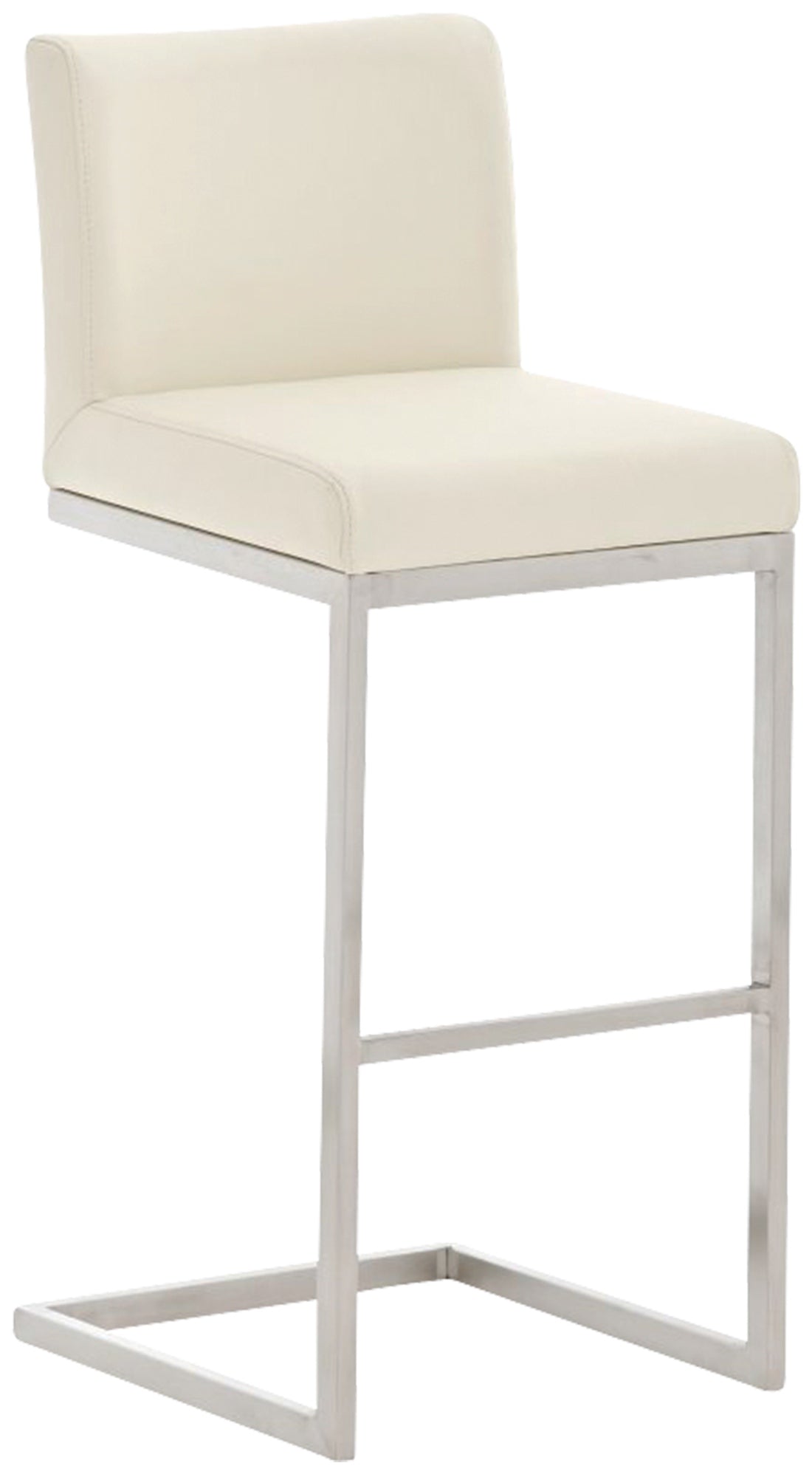 Paros bar stool with faux leather cover