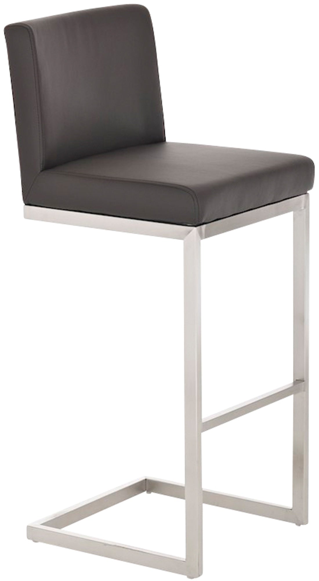 Paros bar stool with faux leather cover