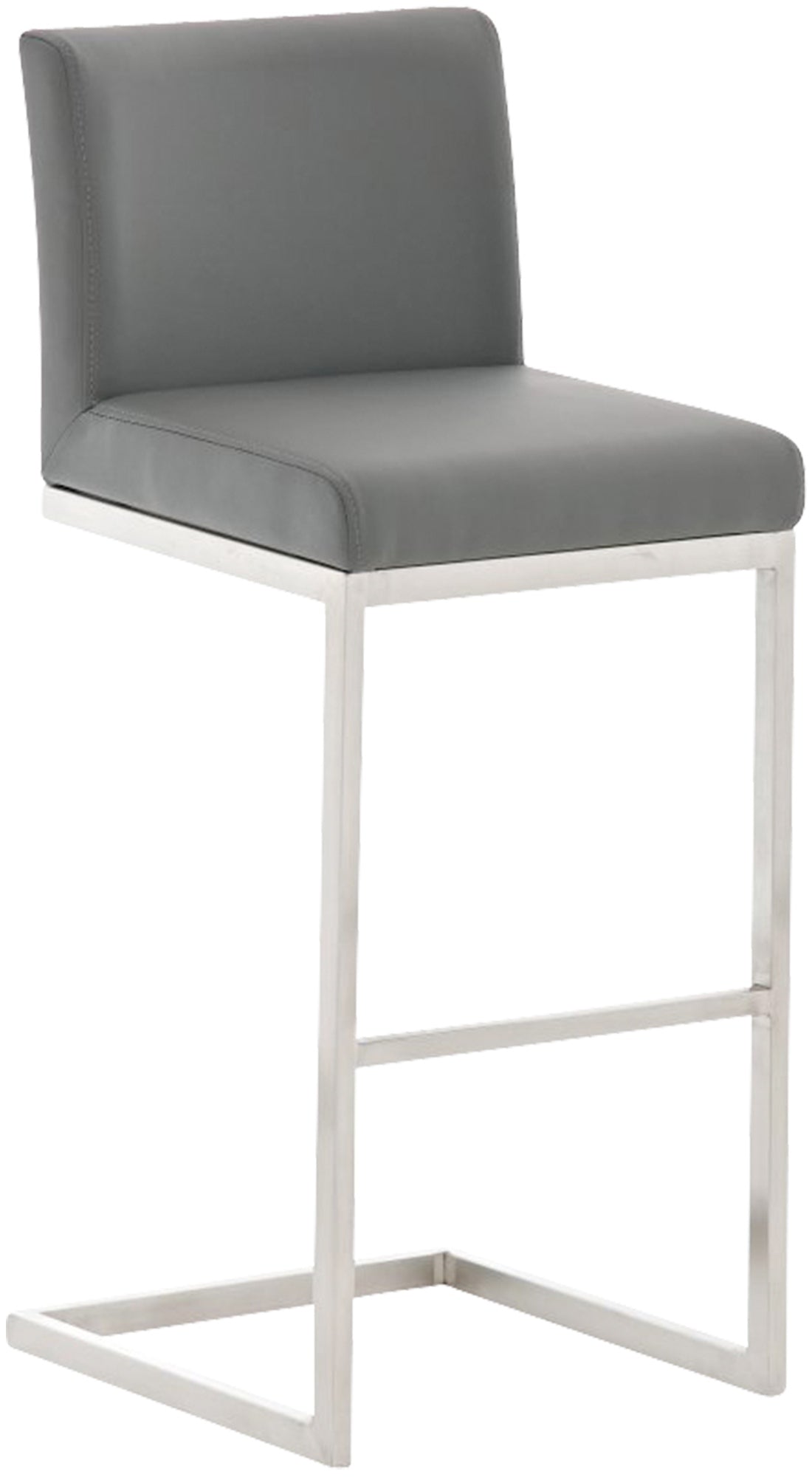 Paros bar stool with faux leather cover