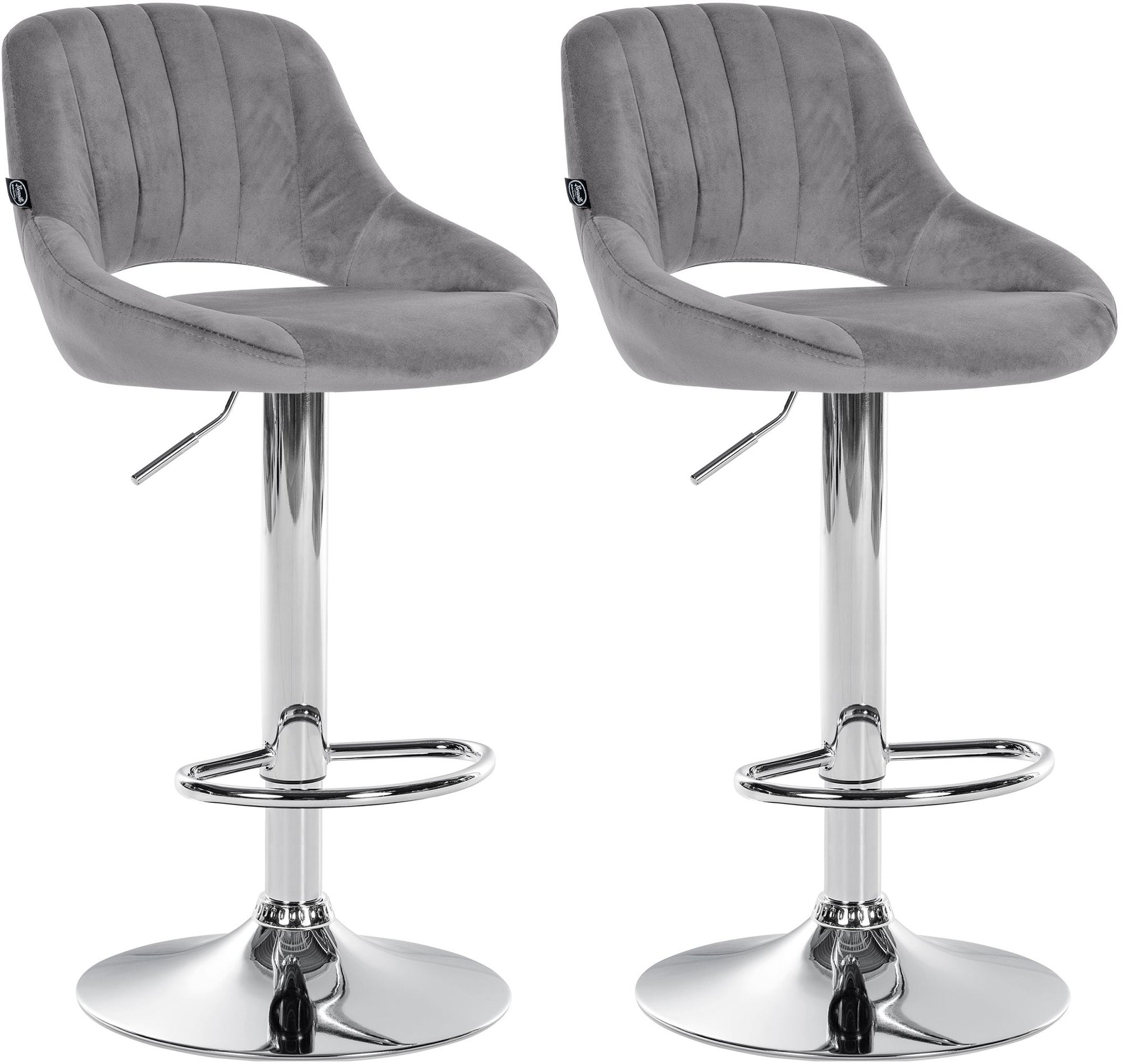 2er Set Barhocker Milet Samt