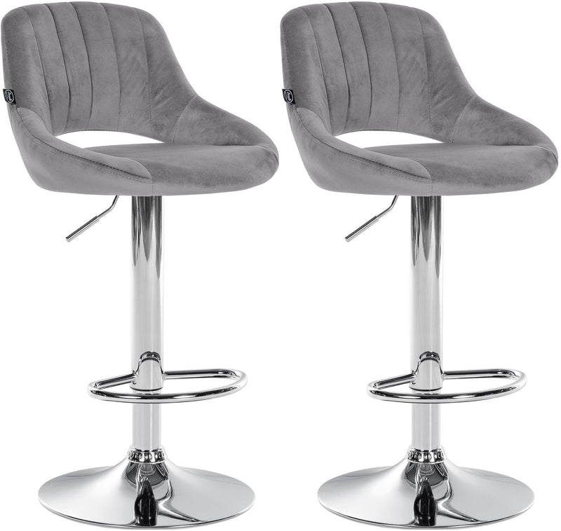 2er Set Barhocker Milet Samt