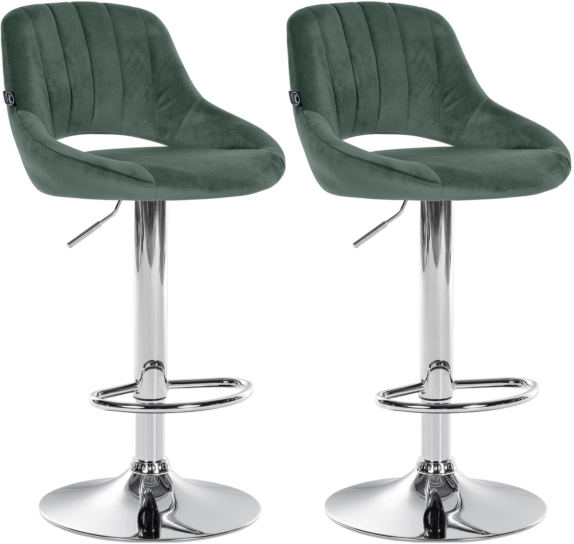 Set of 2 bar stools Milet velvet