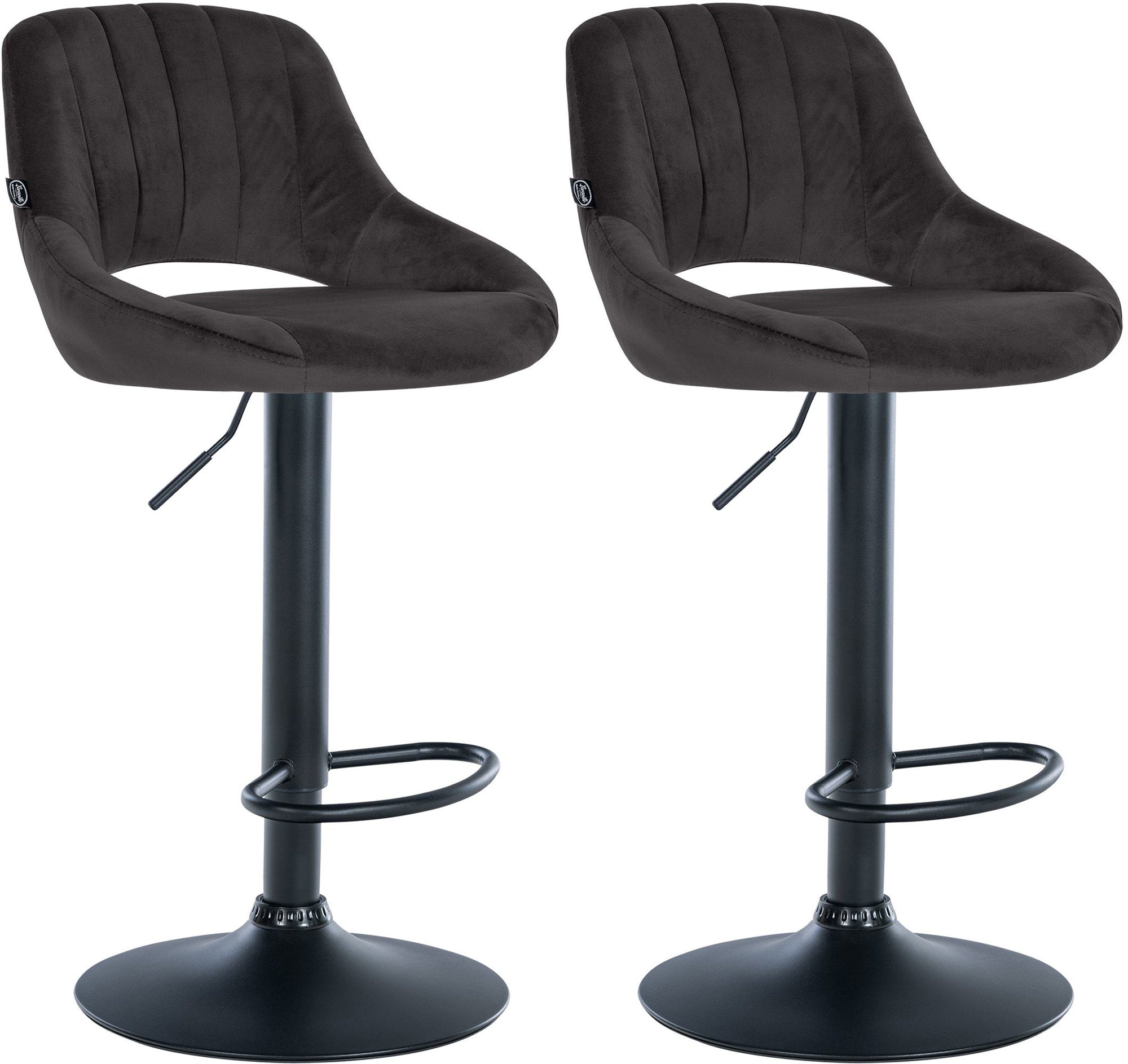 2er Set Barhocker Milet Samt