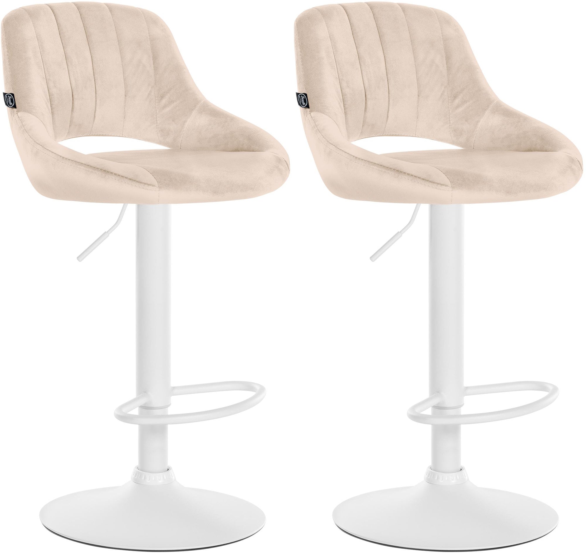 Set of 2 bar stools Milet velvet