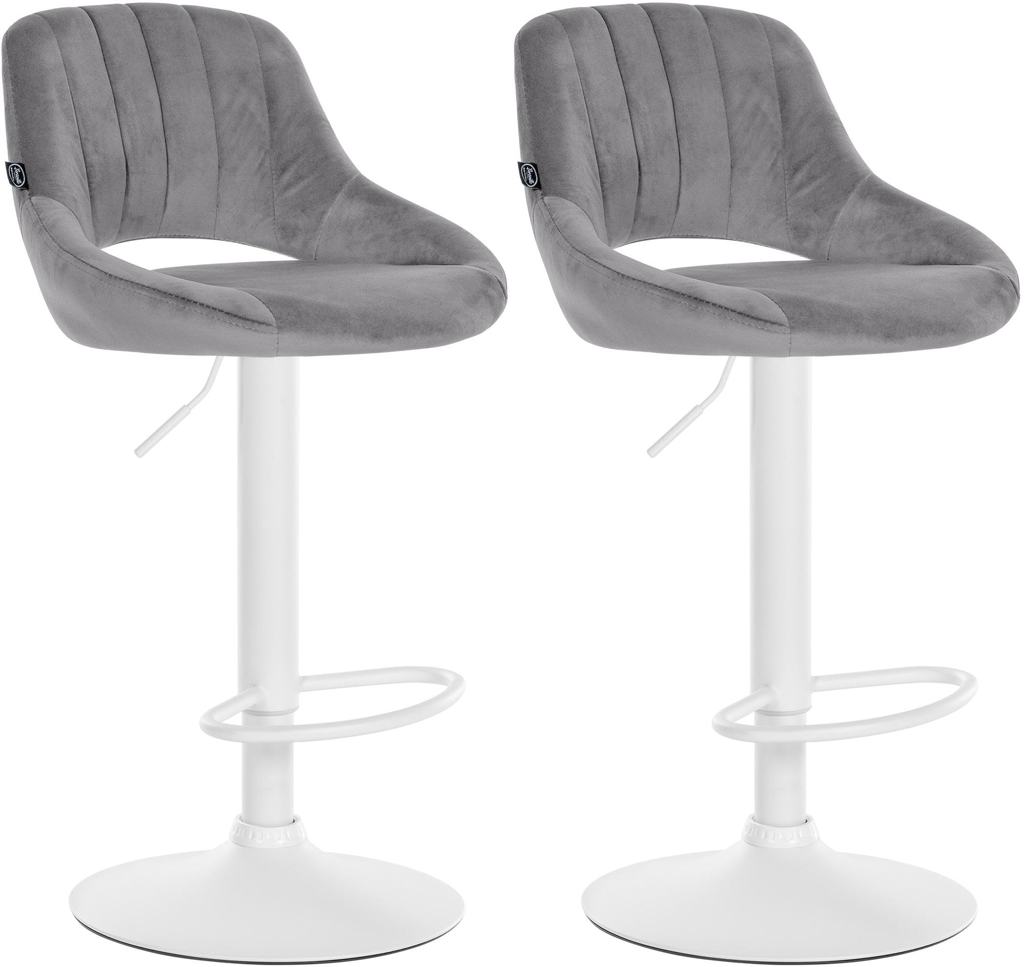 2er Set Barhocker Milet Samt