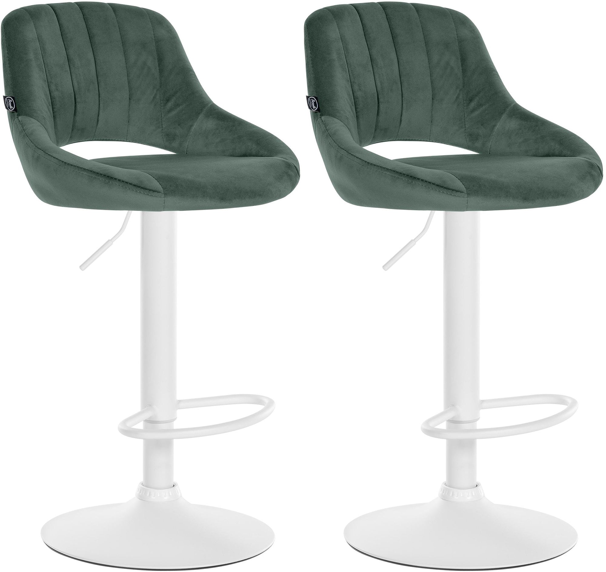 Set of 2 bar stools Milet velvet
