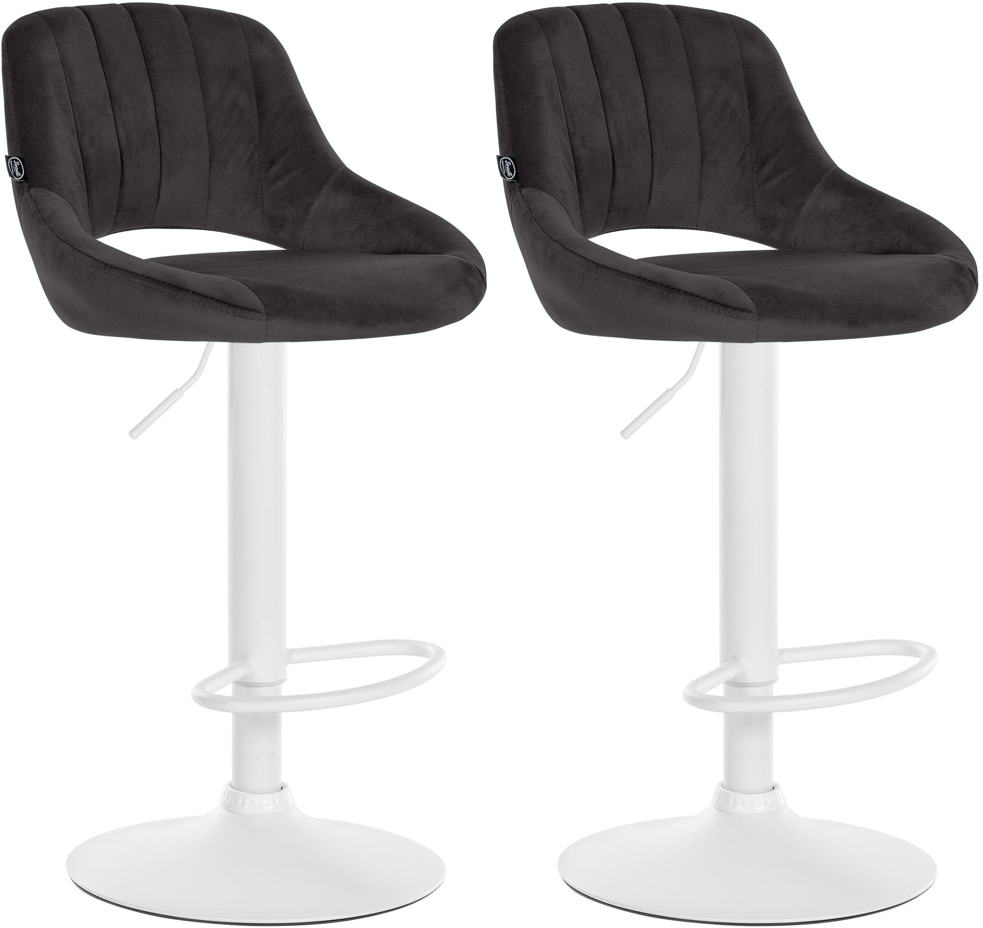 Set of 2 bar stools Milet velvet