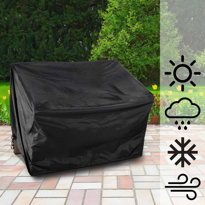 Teakbank 120 cm mit Abdeckhaube