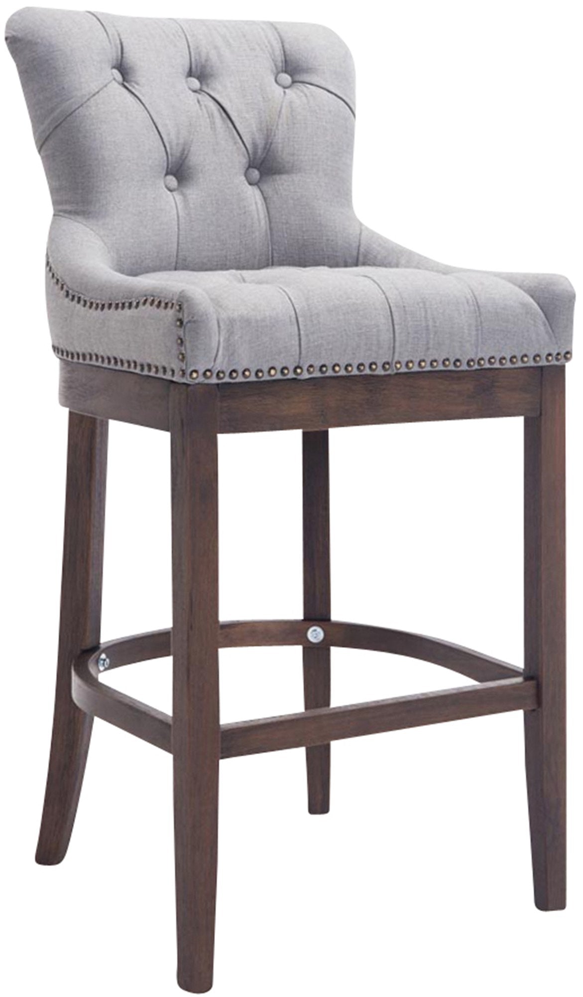 Bar stool Lakewood fabric, antique dark