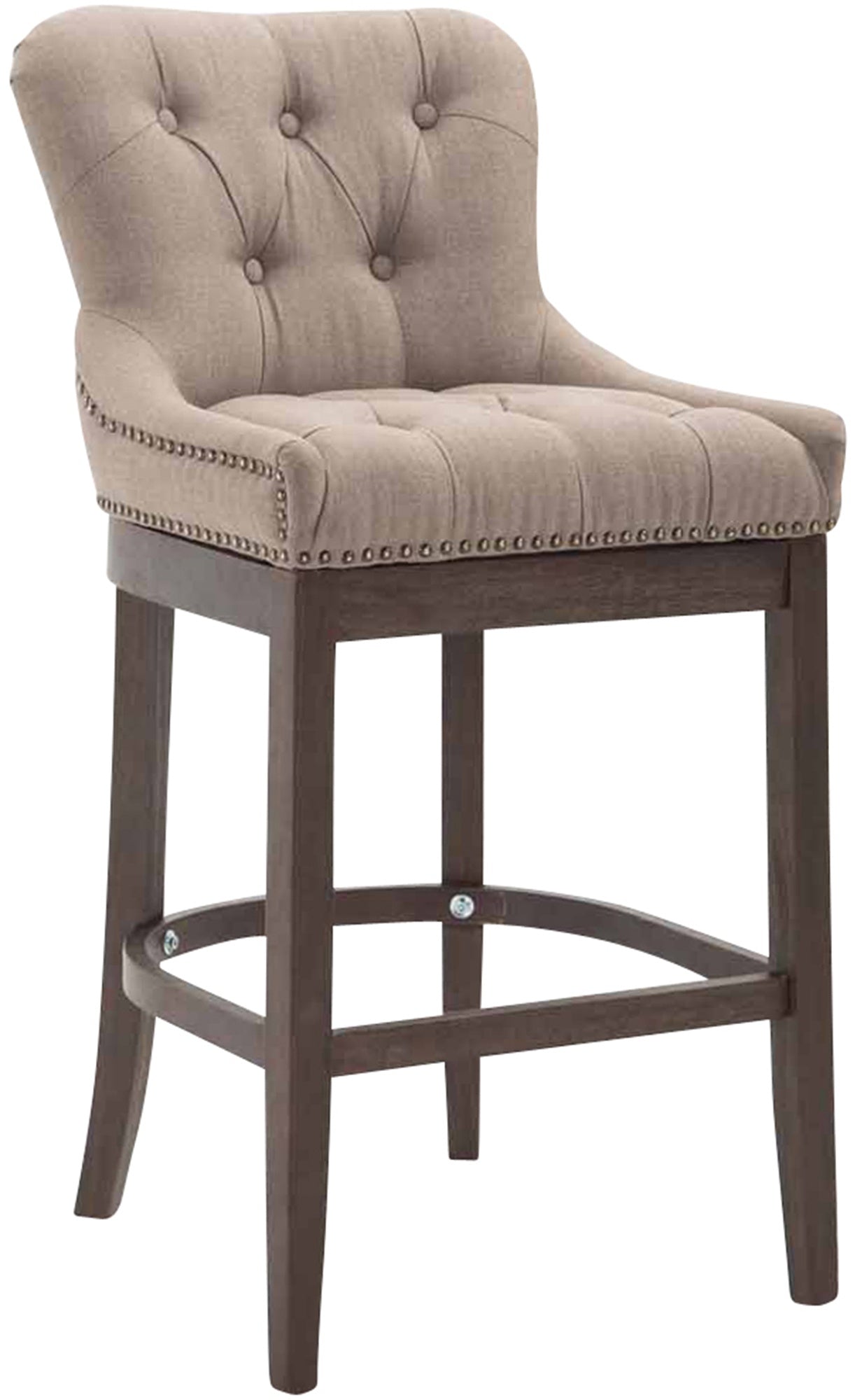 Bar stool Lakewood fabric, antique dark