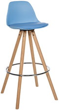 Bar stool Corbin faux leather round