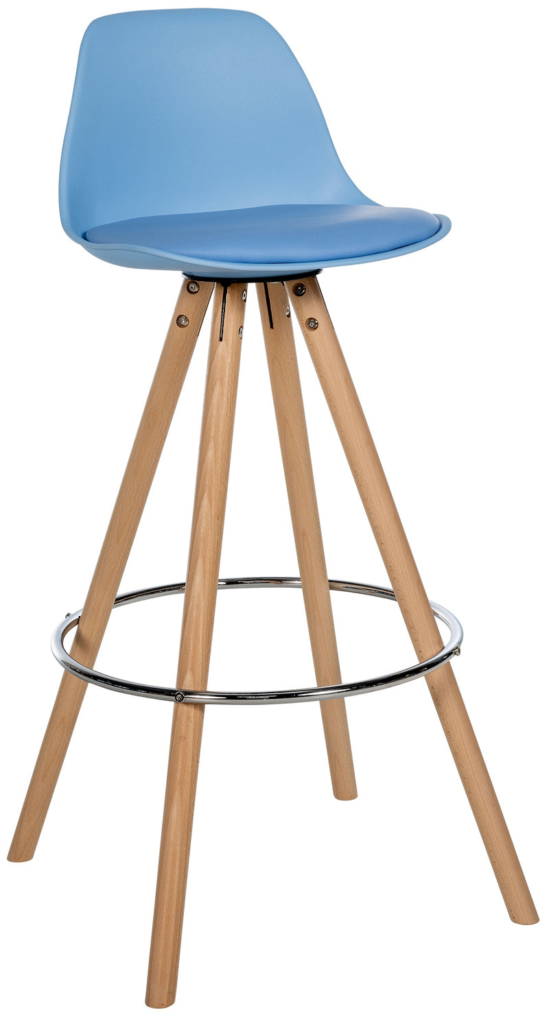 Bar stool Corbin faux leather round