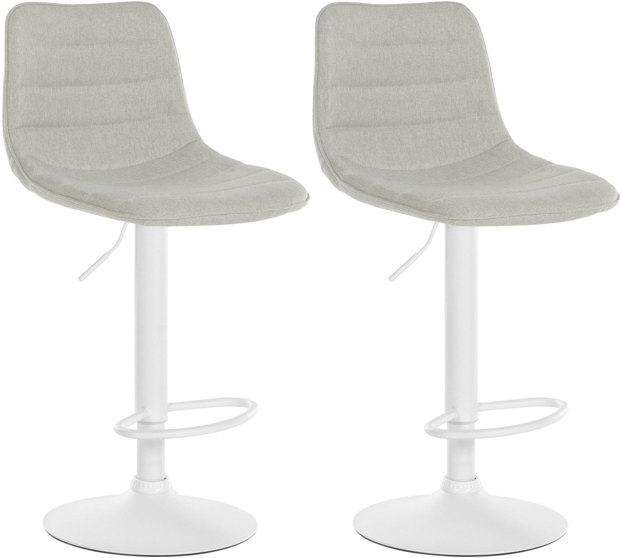 Set of 2 bar stools Lex fabric