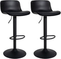 Set of 2 bar stools Almada imitation leather