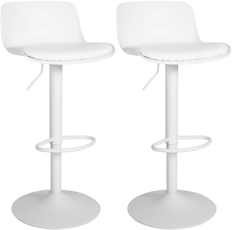 Set of 2 bar stools Almada imitation leather