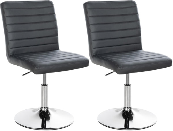 Set of 2 dining chairs Elvas faux leather