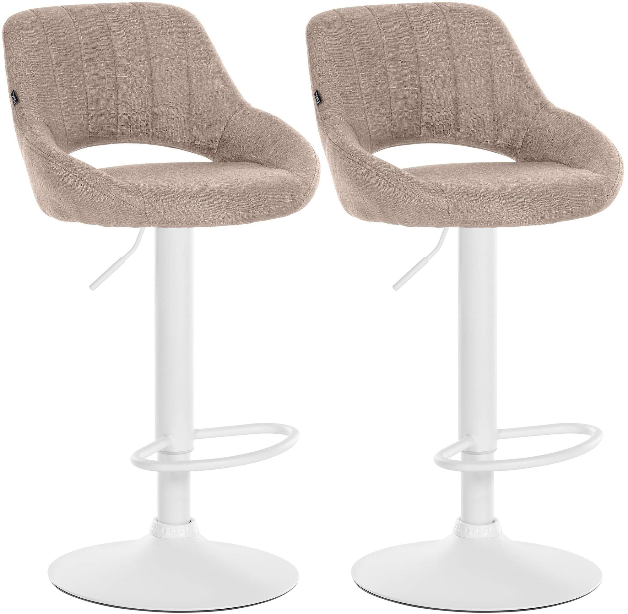 2er Set Barhocker Milet Stoff