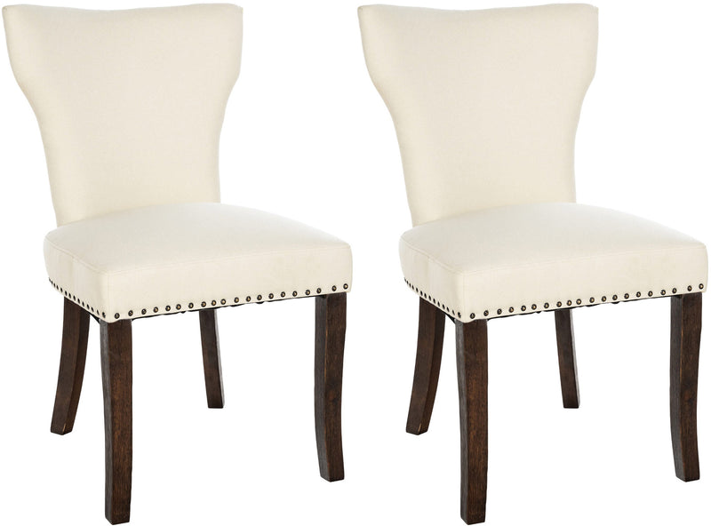 Set van 2 eetkamerstoelen in stof Zadar