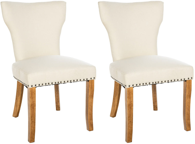 Set van 2 eetkamerstoelen in stof Zadar
