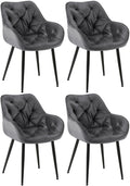 Set of 4 Tanna Velvet Chairs