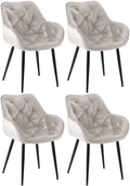 Set of 4 Tanna Velvet Chairs