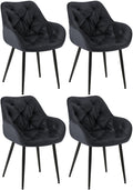 Set of 4 Tanna Velvet Chairs