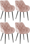 Set of 4 Tanna Velvet Chairs