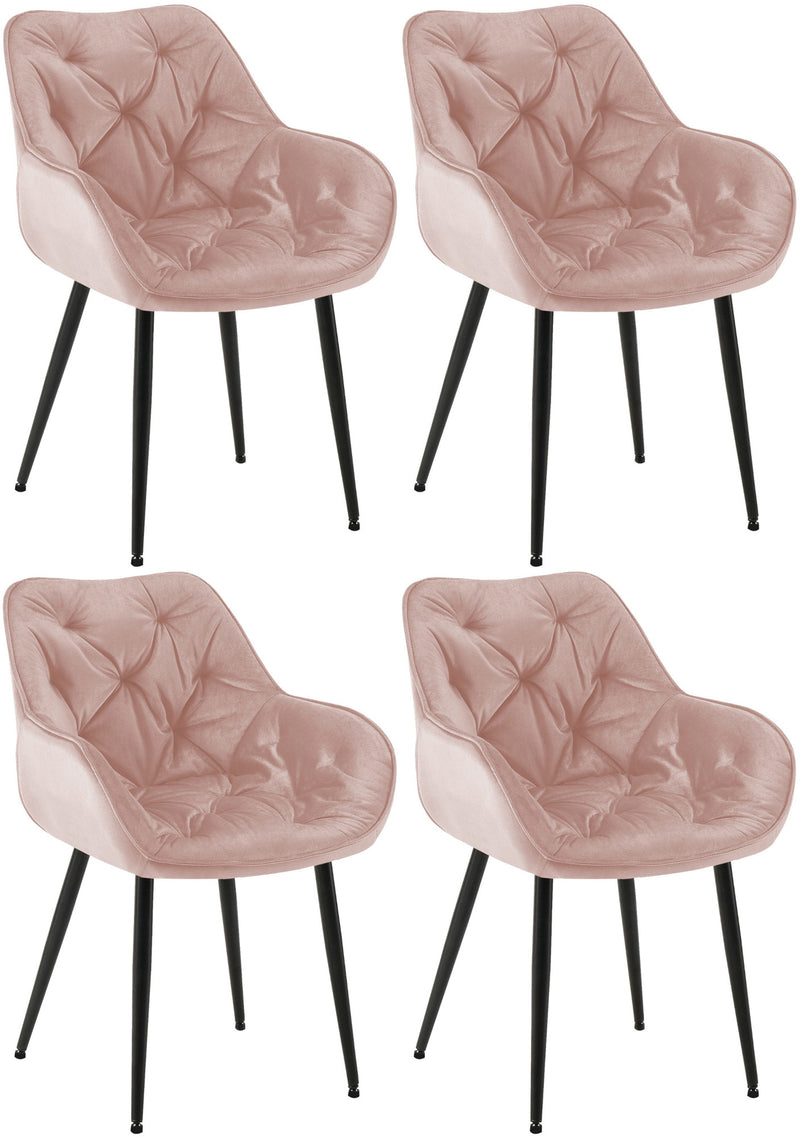 Set of 4 Tanna Velvet Chairs