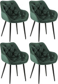 Set of 4 Tanna Velvet Chairs