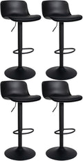 Set of 4 bar stools Almada imitation leather